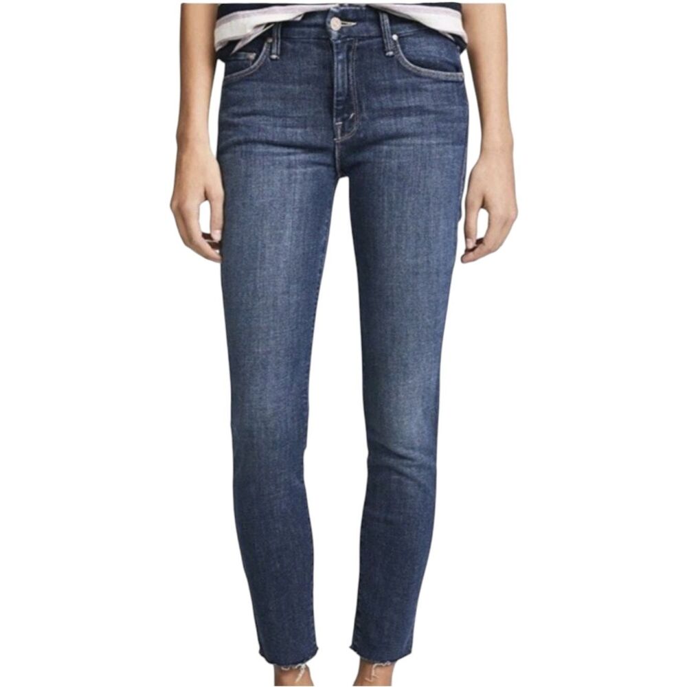 MOTHER High Waisted Looker Ankle Fray - Moonlust Privateer Size 25